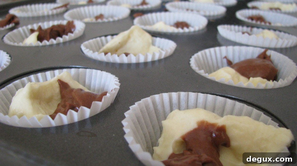 Mini marble cupcakes Mini marble cupcakes