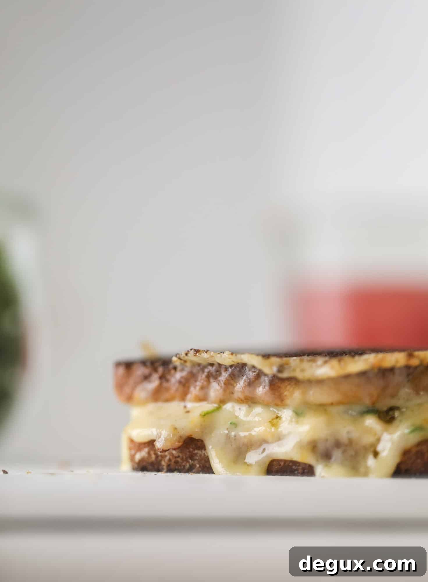 This tuscan tuna melt is a modern way to enjoy a tuna sandwich, with peppery arugula, melty cheese, pickled onions and sun dried tomato spread! I howsweeteats.com #tuna #melt