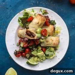 Crispy Black Bean Taquitos with Avocado Pico de Gallo 8 img 58443 7