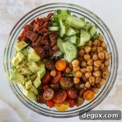 Chickpea Bacon Ranch Chopped Salad Recipe 8 img 58444 8