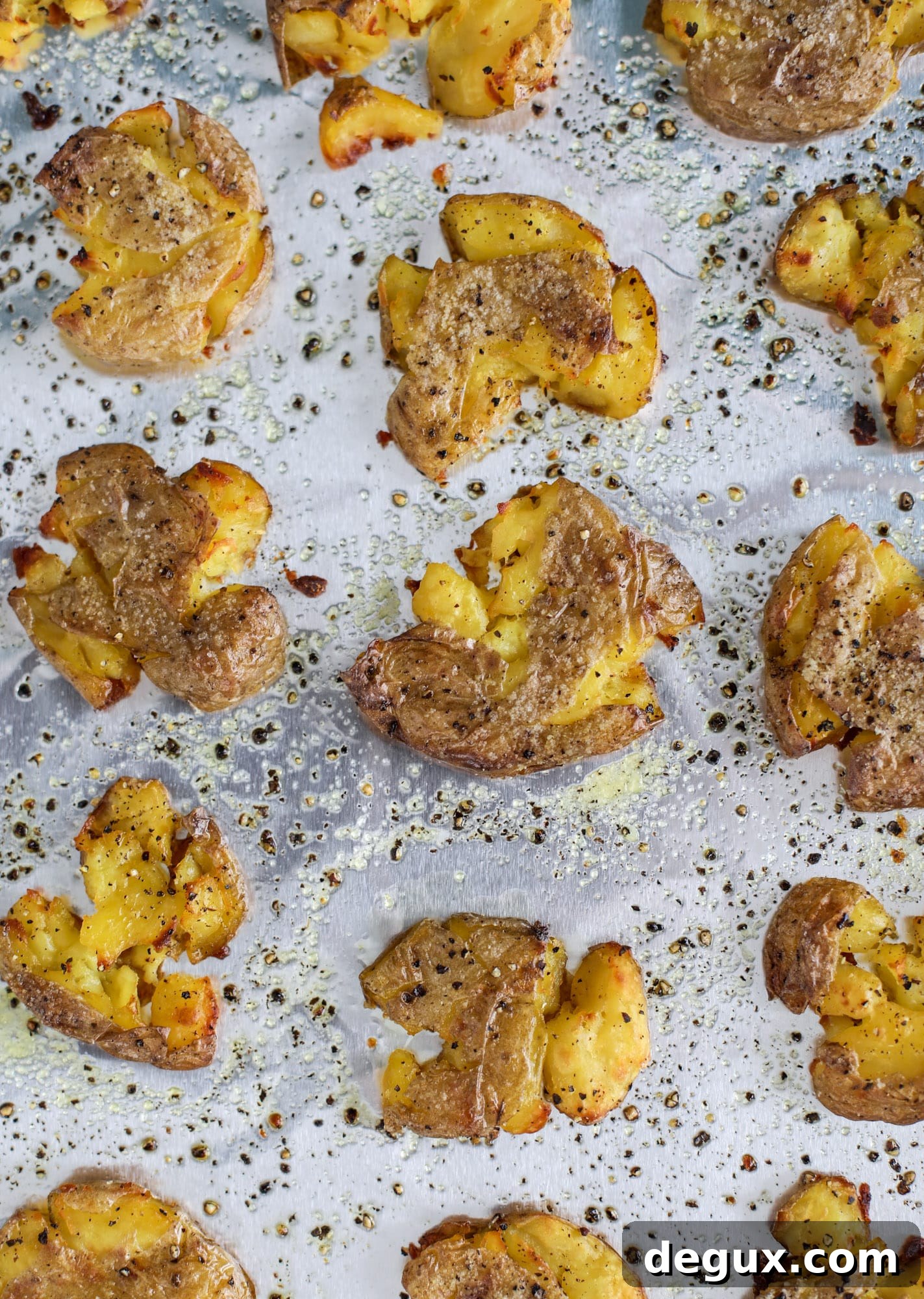 Crispy Roasted Smashed Potatoes: Sunday Side Dish Recipe 5 This is our favorite side dish ever! Crispy smashed potatoes roasted in the oven to perfection. Serve them with a dipping sauce or as a side dish!