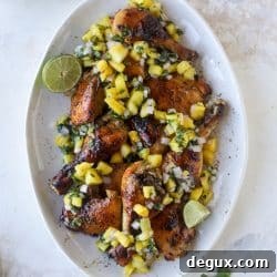 Sticky Sheet Pan Chicken with Fresh Pineapple Salsa Recipe 6 img 59087 5