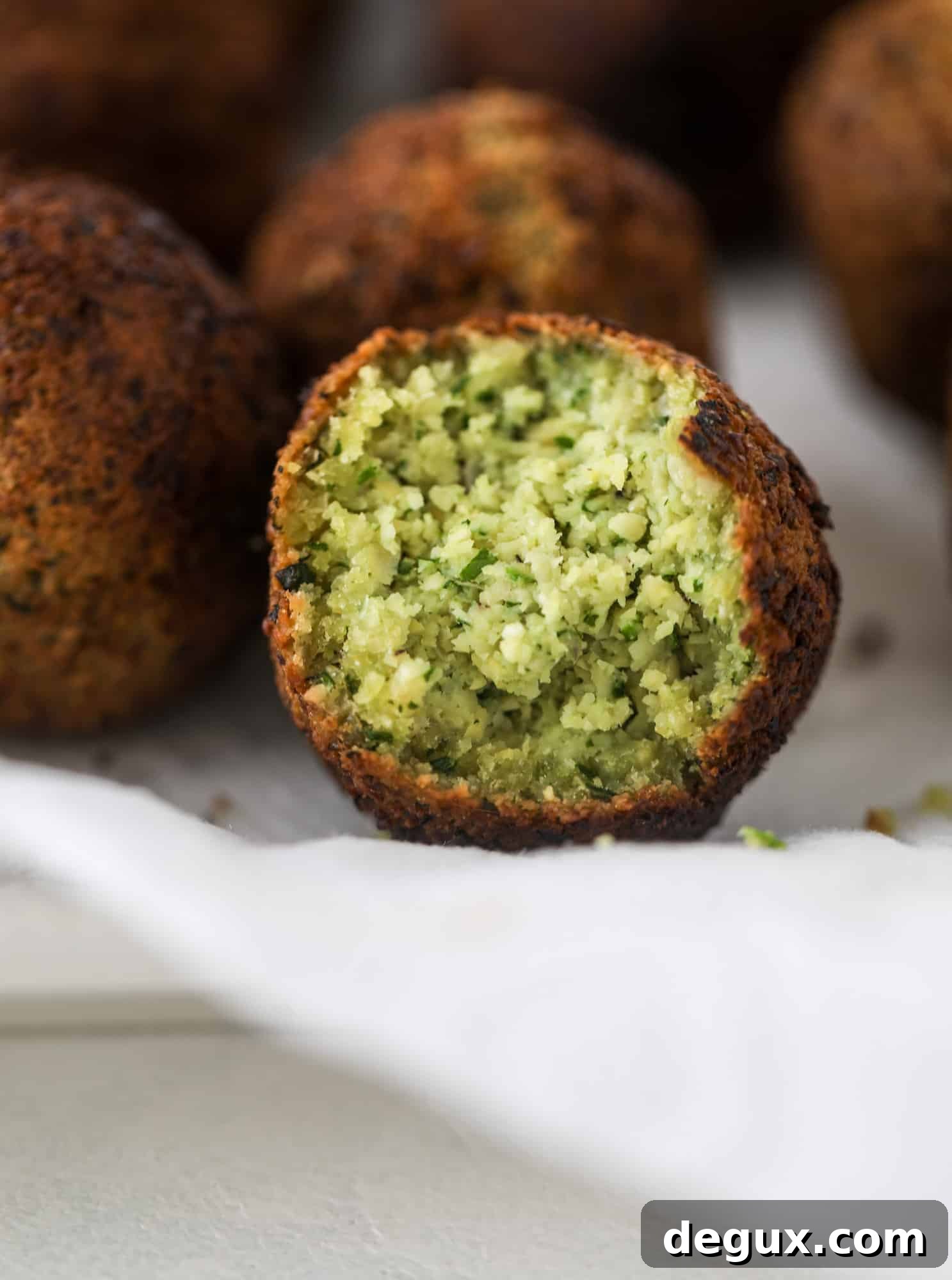 Green Goddess Falafel with Creamy Cauliflower Hummus 5 Falafel + cauliflower hummus I howsweeteats.com #falafel #hummus