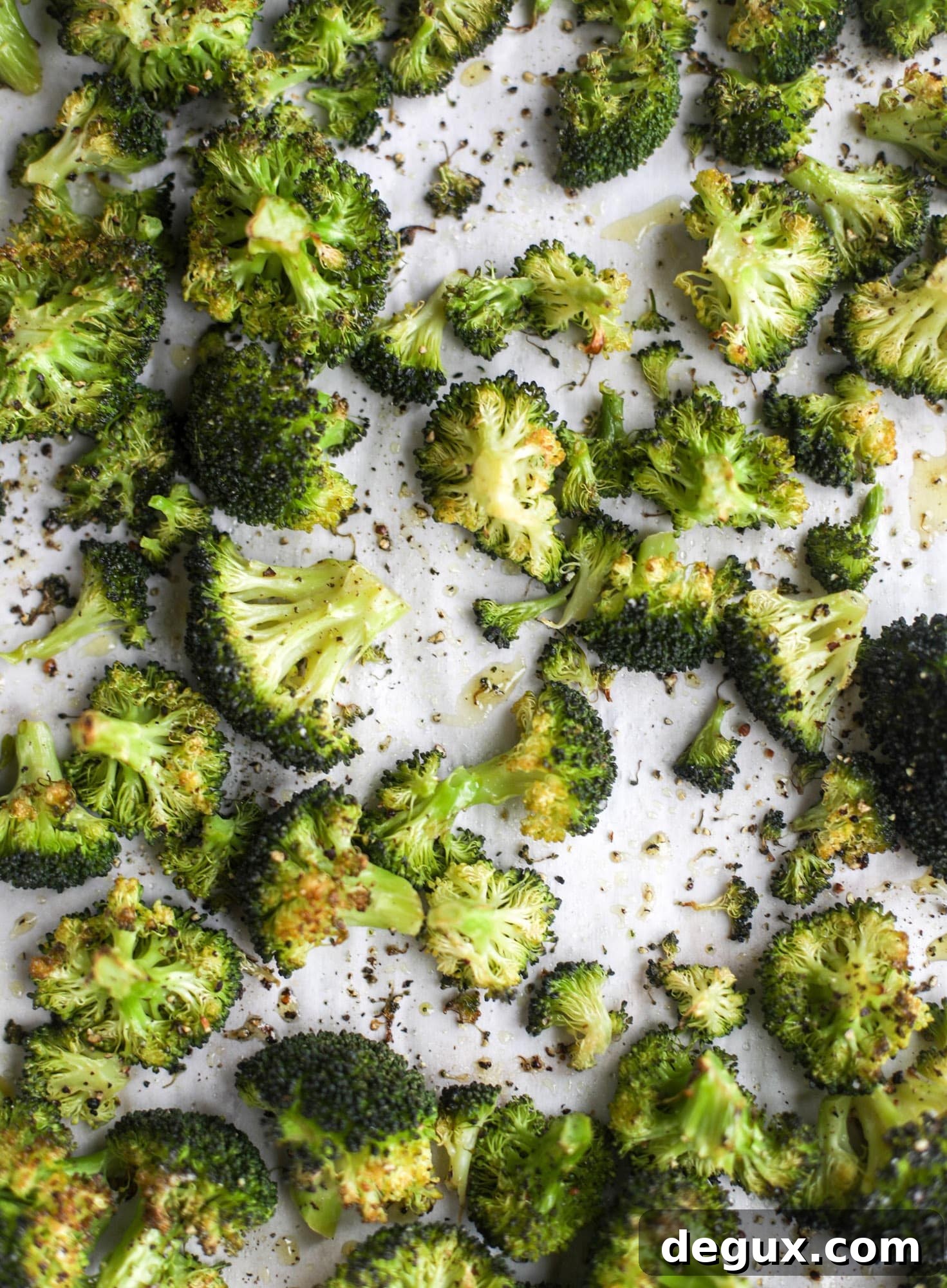 Roasted Broccoli Toast with Red Pepper and Lemon Zest 4 roasted broccoli