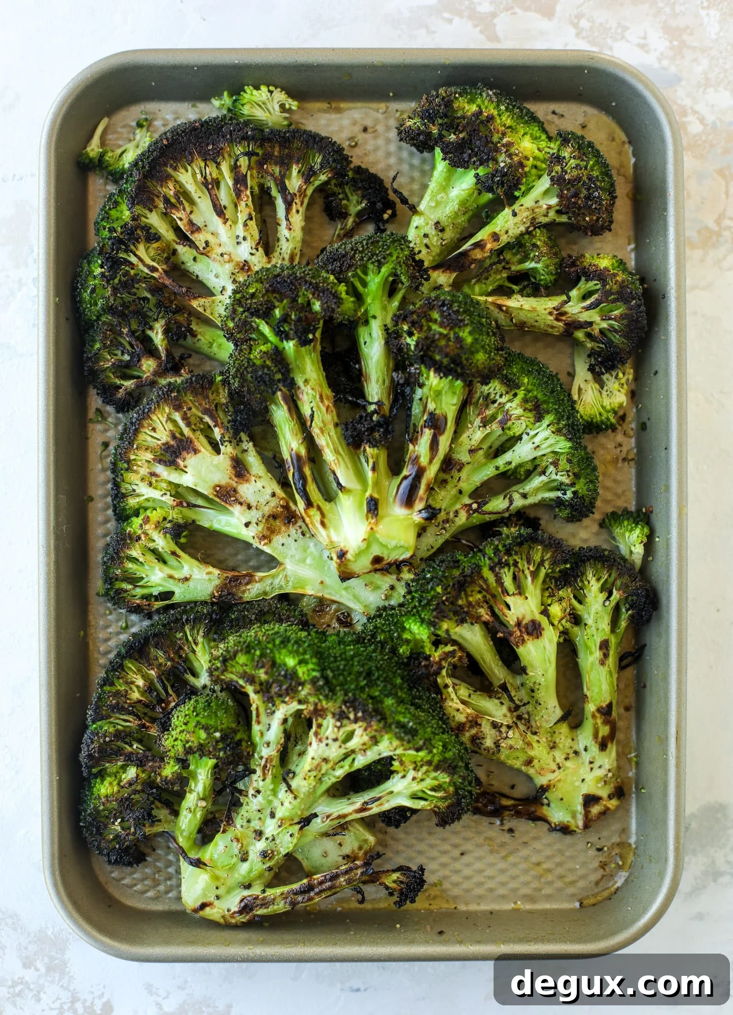 super flavorful grilled broccoli 