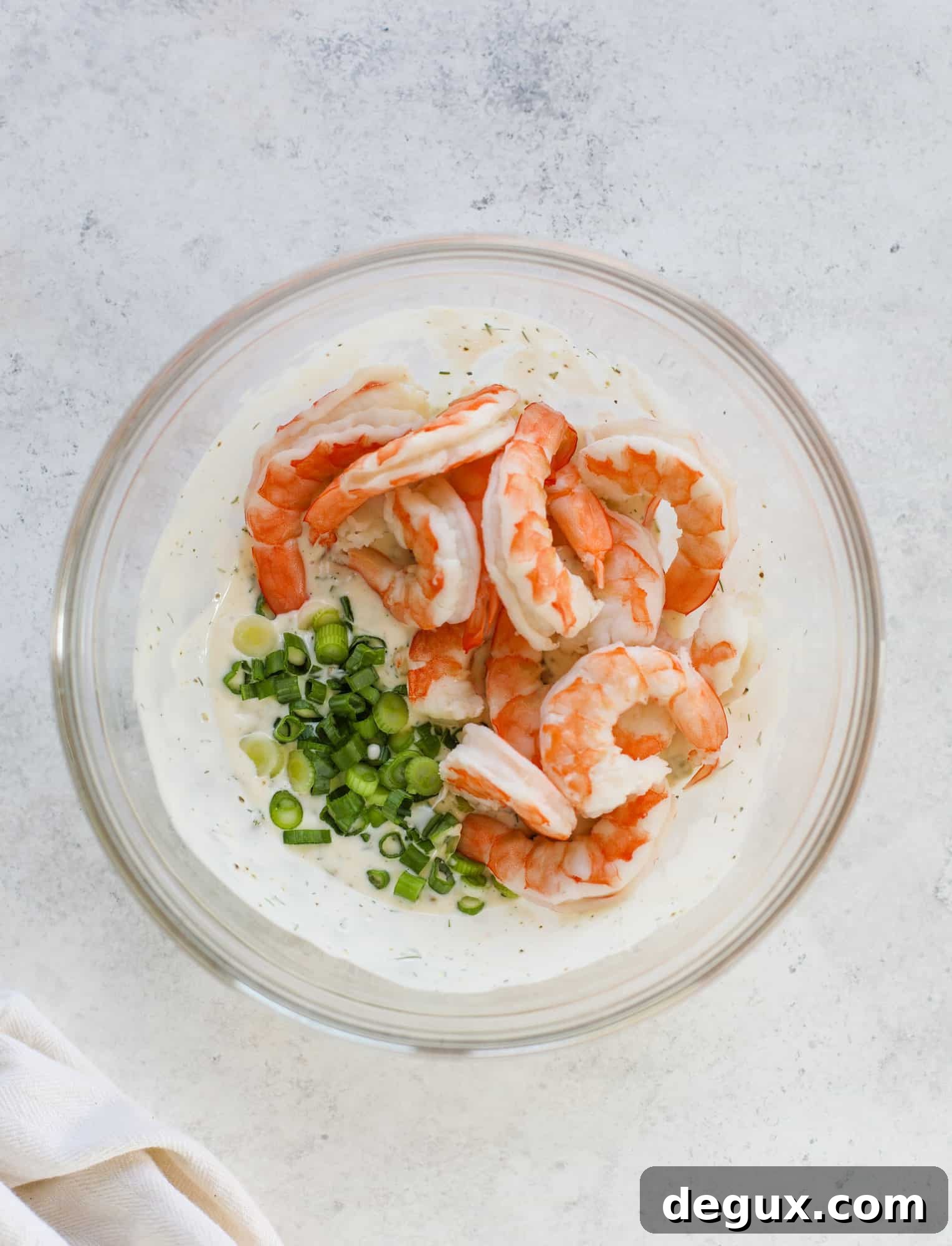 Crispy Shrimp Salad Rolls with Zesty Dipping Sauce 3 the making of shrimp salad