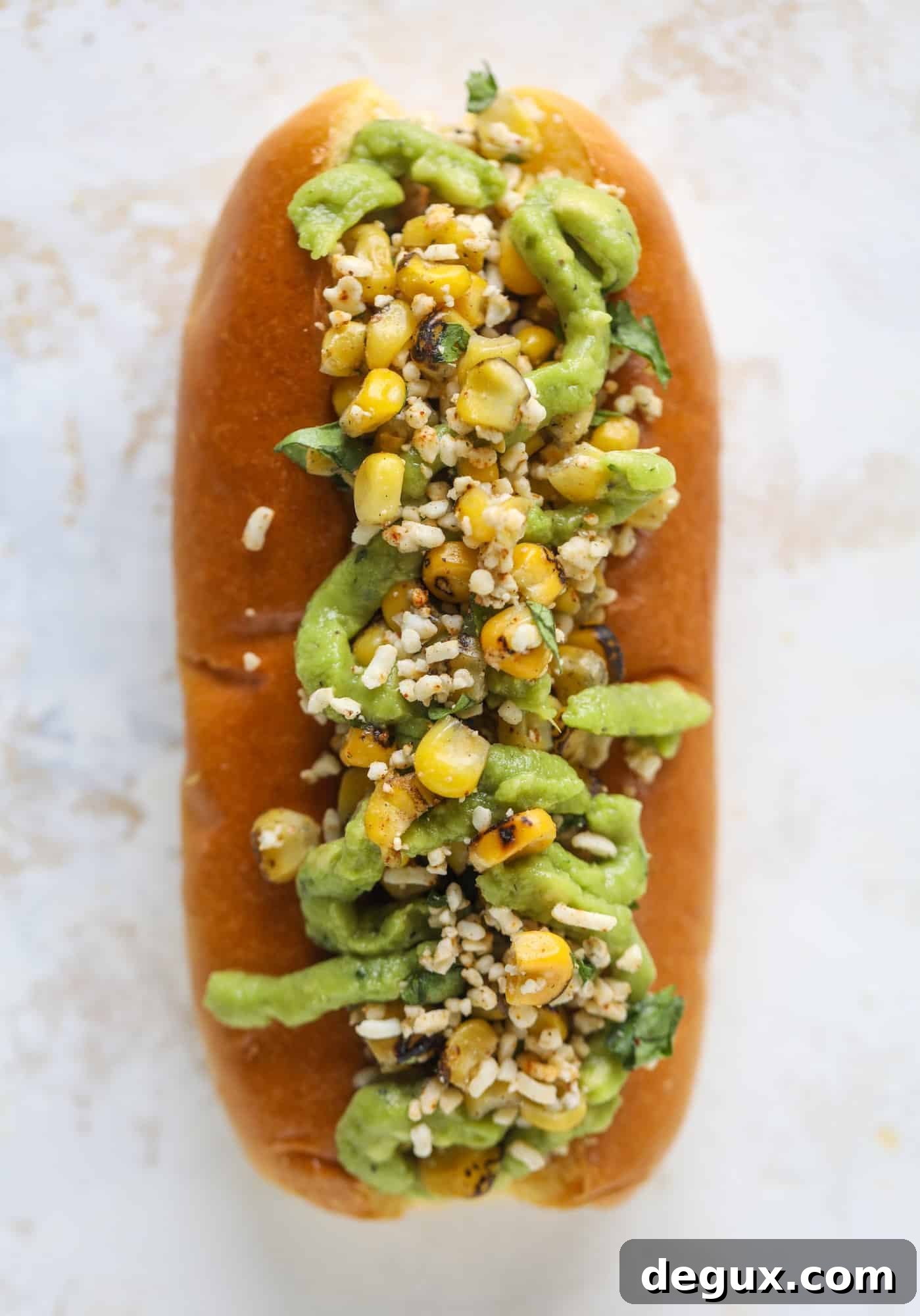 mexican street corn hot dog
