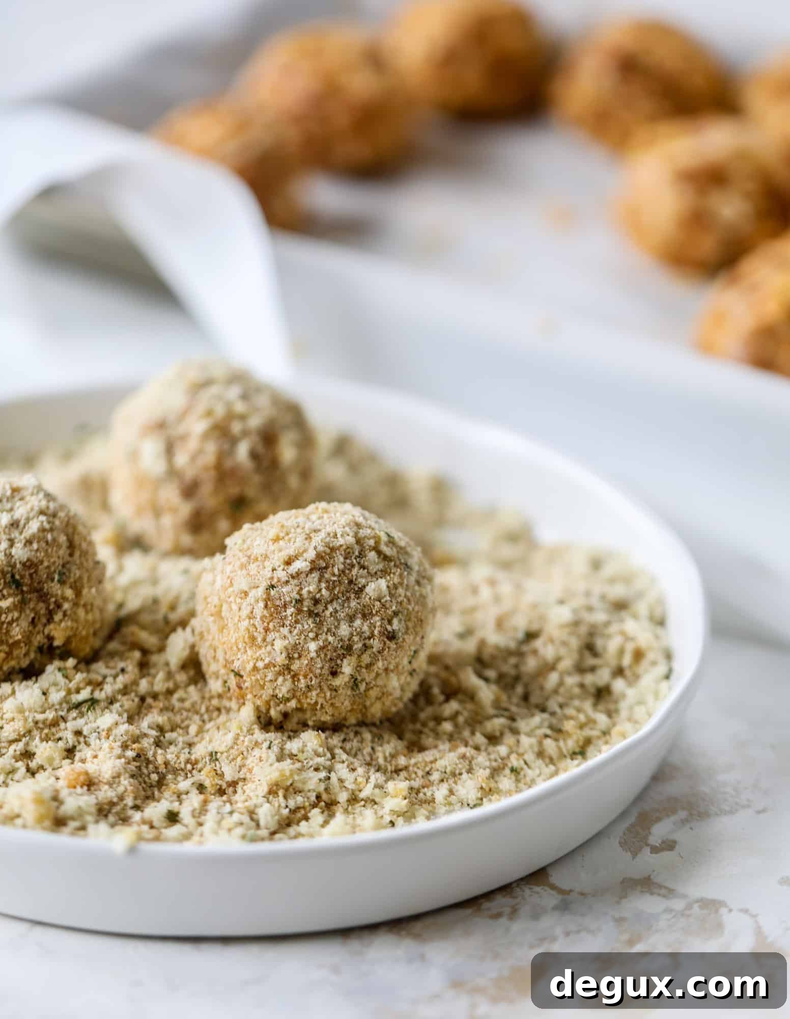 rolling cauliflower arancini 