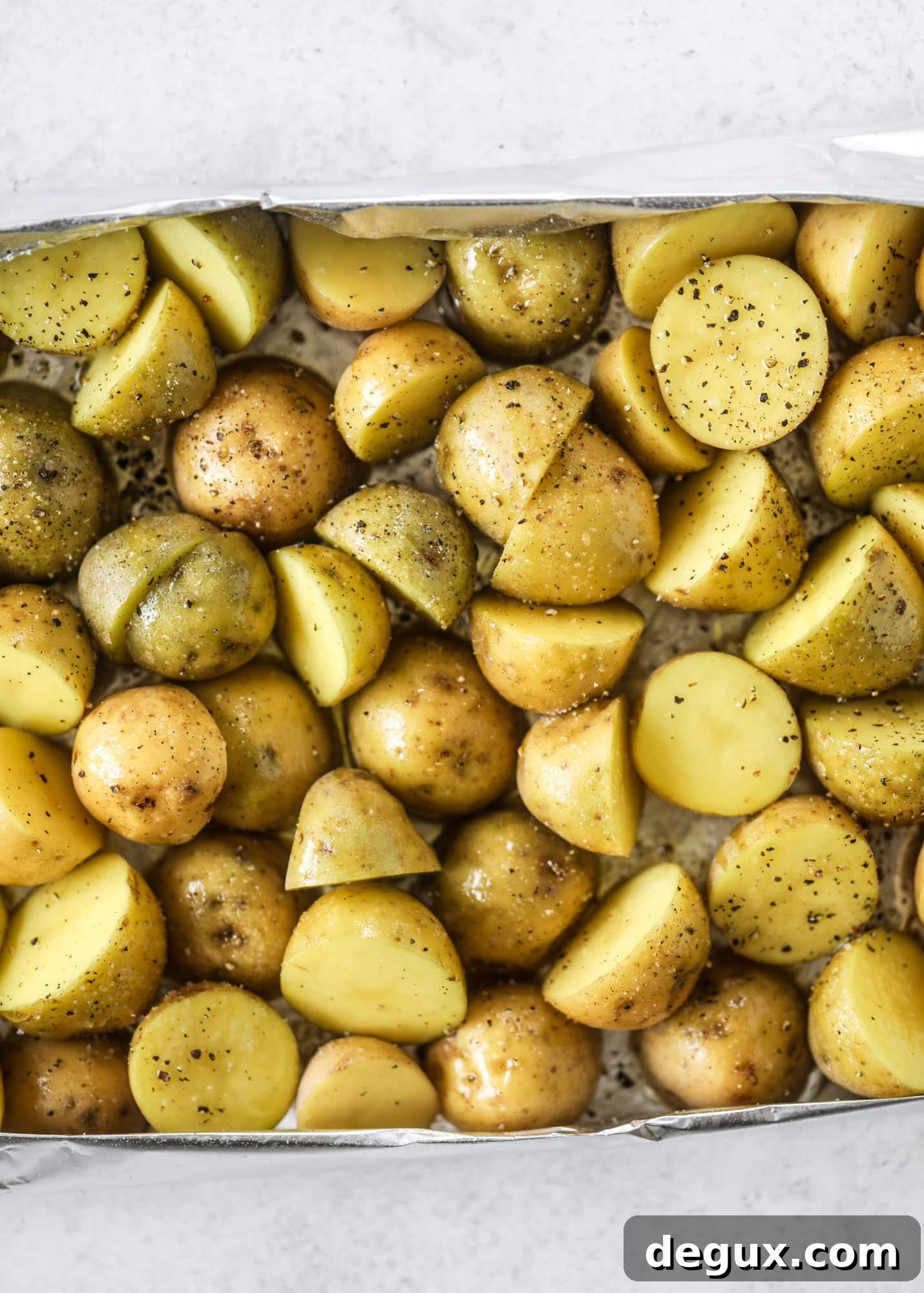 potatoes ready for grilling
