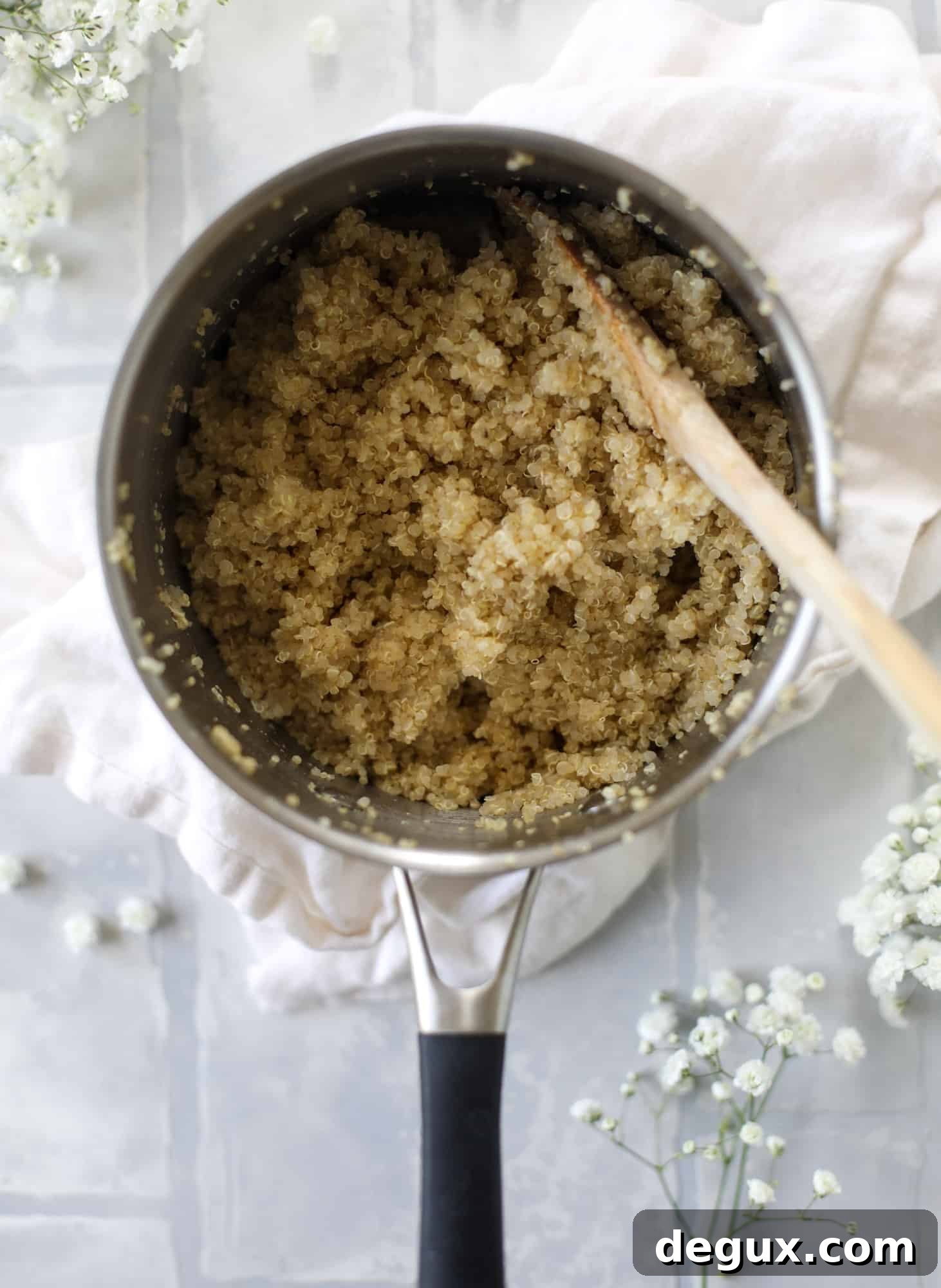 cooked quinoa