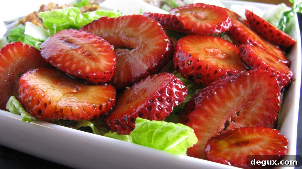 Marinated strawberries