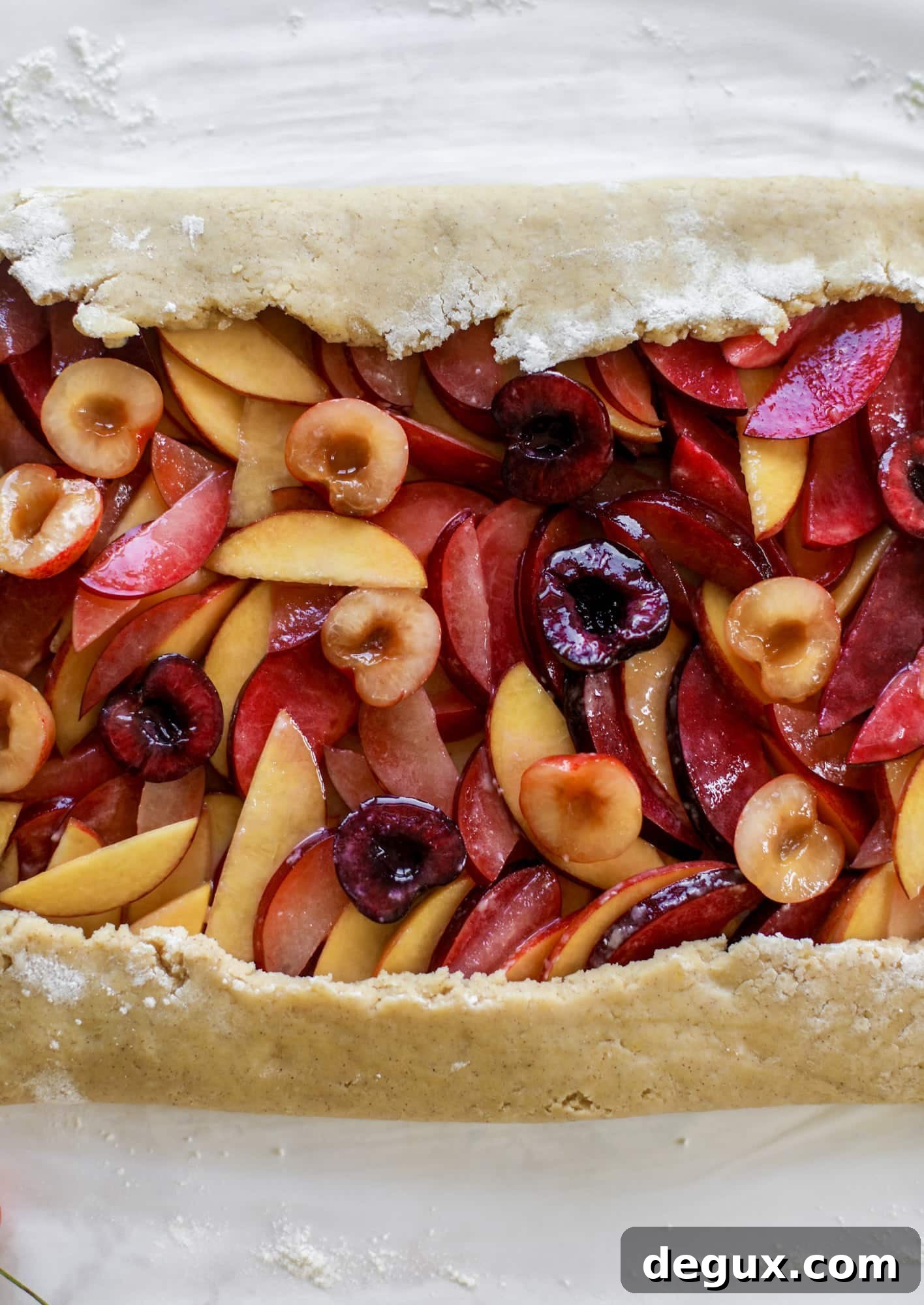 summer galette in the making