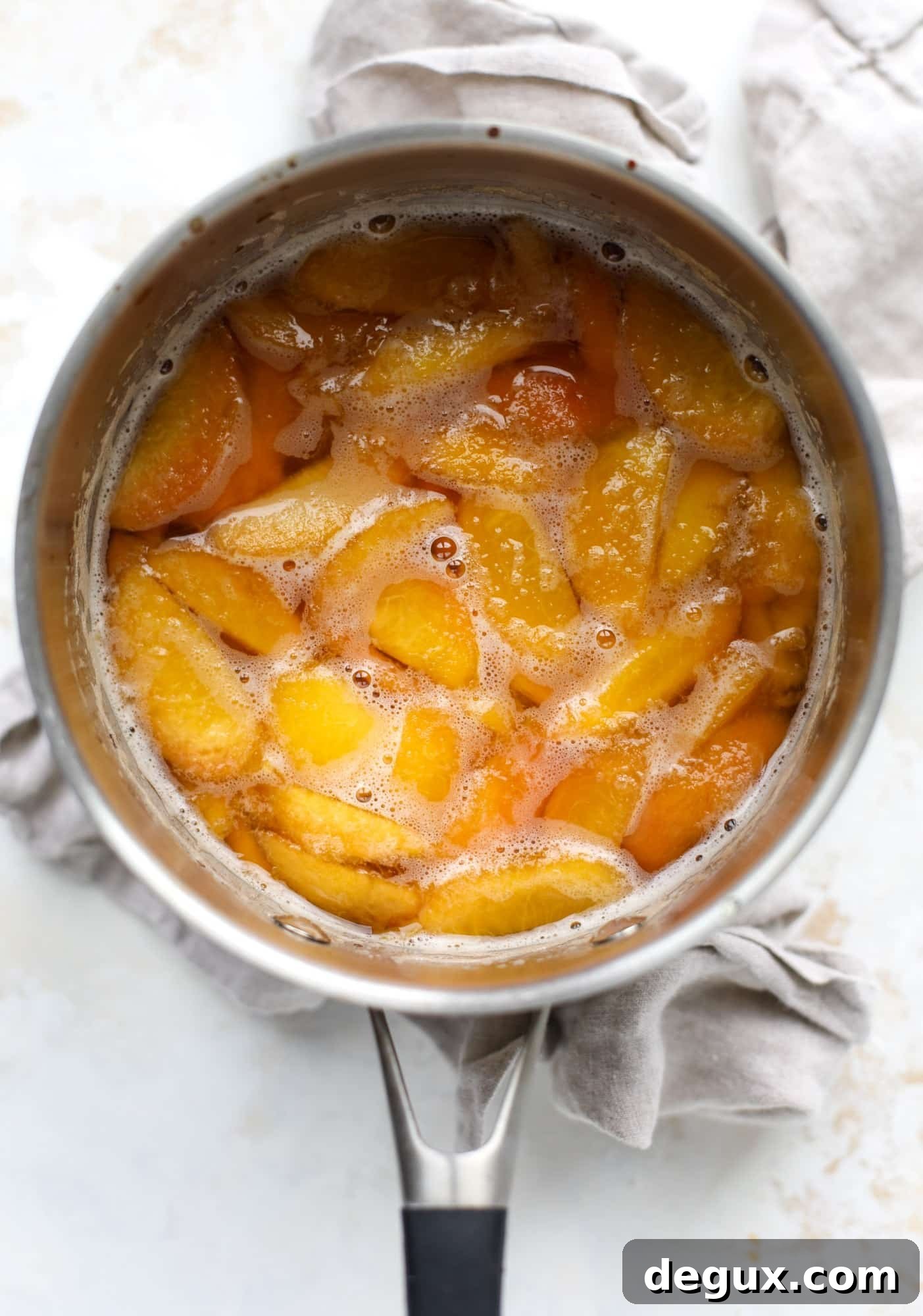 prosecco poached peaches