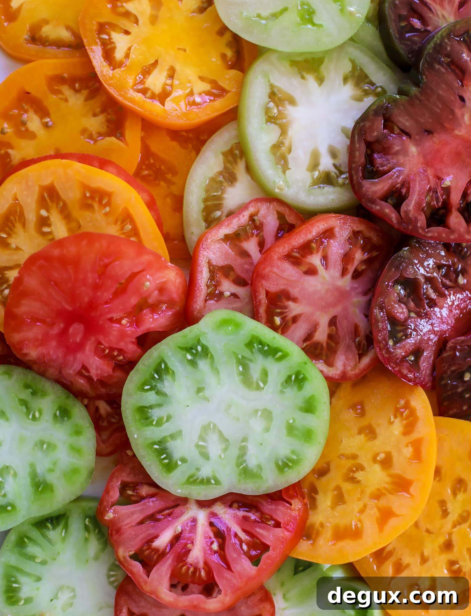 Grilled Garlic-Herb Butter Pizza with Heirloom Tomatoes 5 sliced heirloom tomatoes