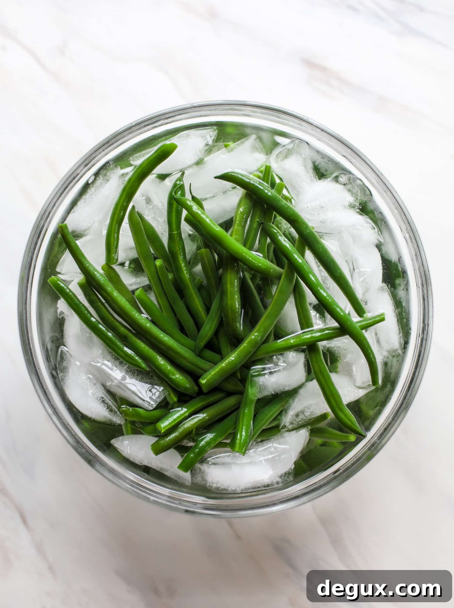 blanching green beans