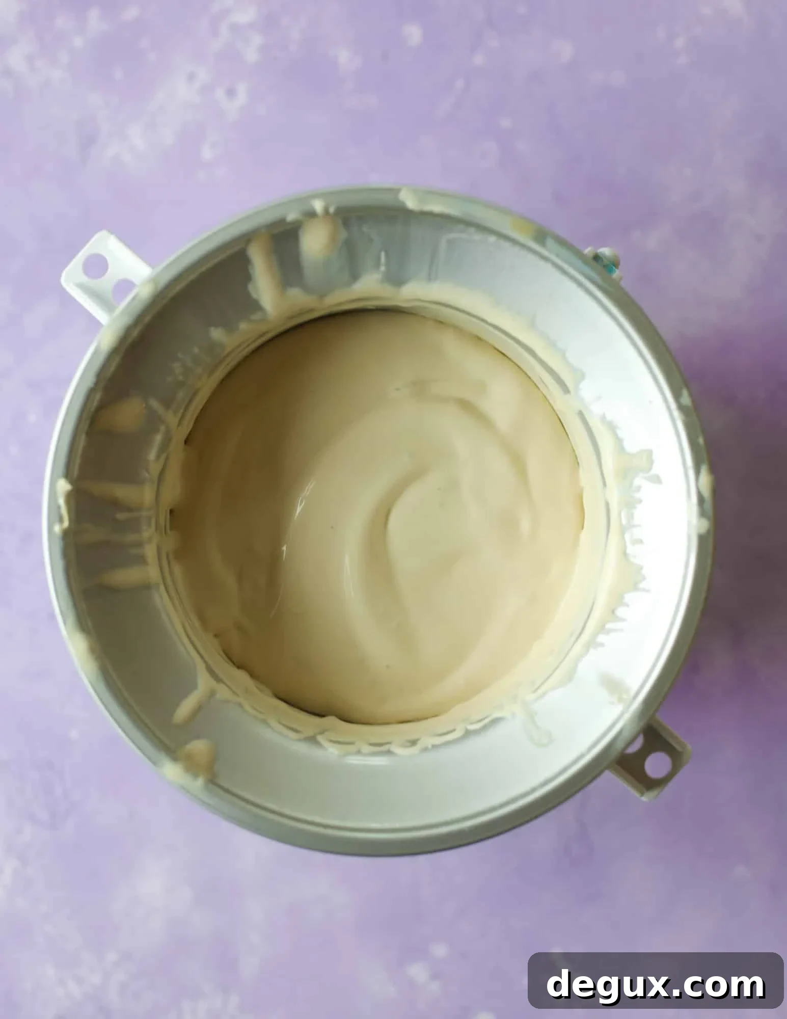 ice cream after churning
