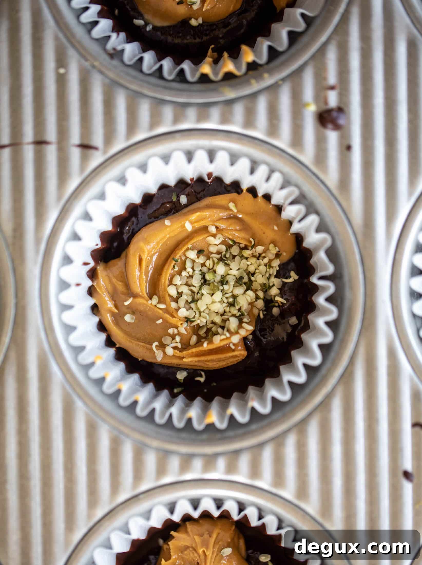 Superfood Jam & Peanut Butter Cups Recipe for Energy Snacks 4 These peanut butter and jelly cups are the best homemade treat ever! Use your favorite jam and add a sprinkle of chia and hemp hearts. So good!