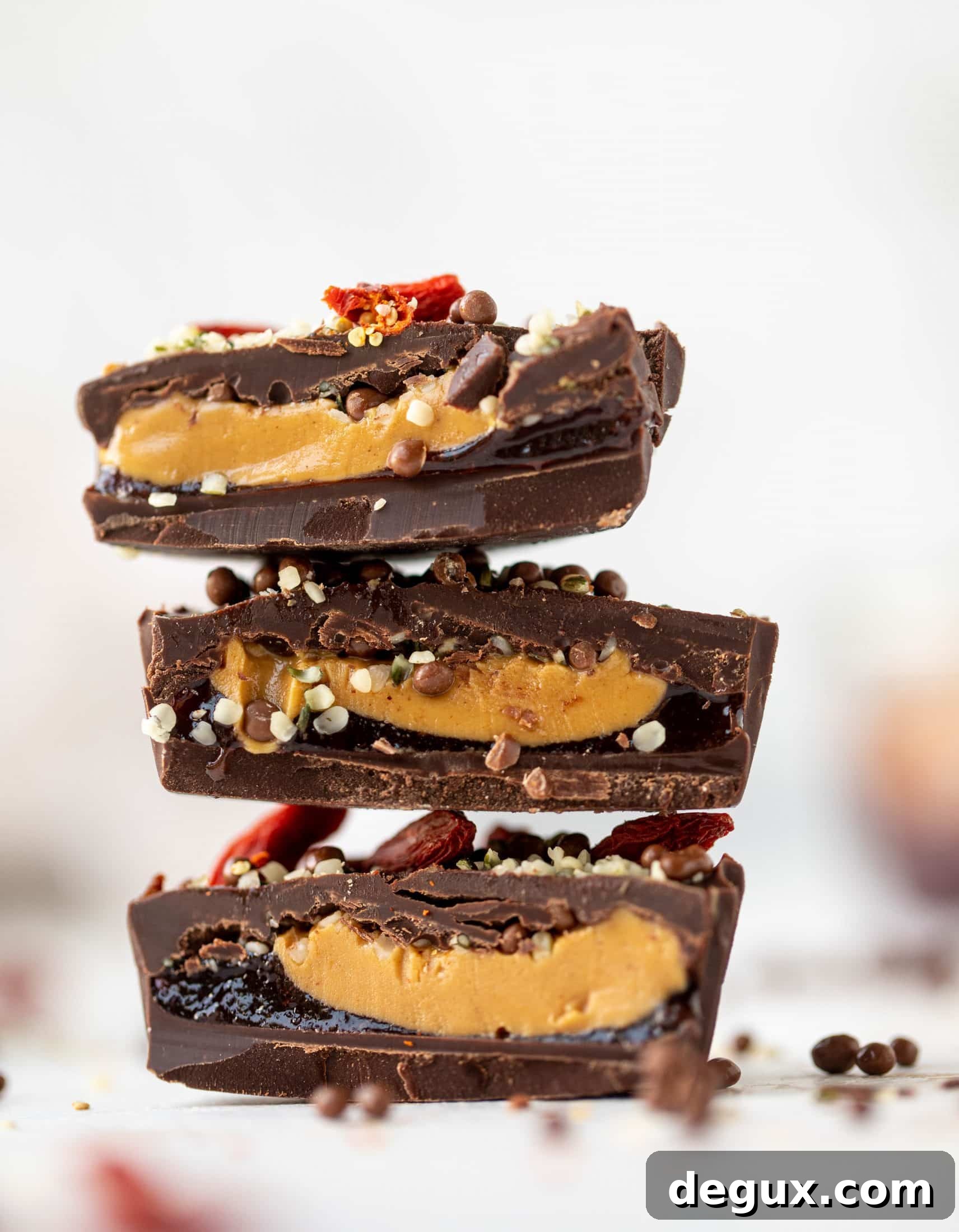 Superfood Jam & Peanut Butter Cups Recipe for Energy Snacks 5 These peanut butter and jelly cups are the best homemade treat ever! Use your favorite jam and add a sprinkle of chia and hemp hearts. So good!