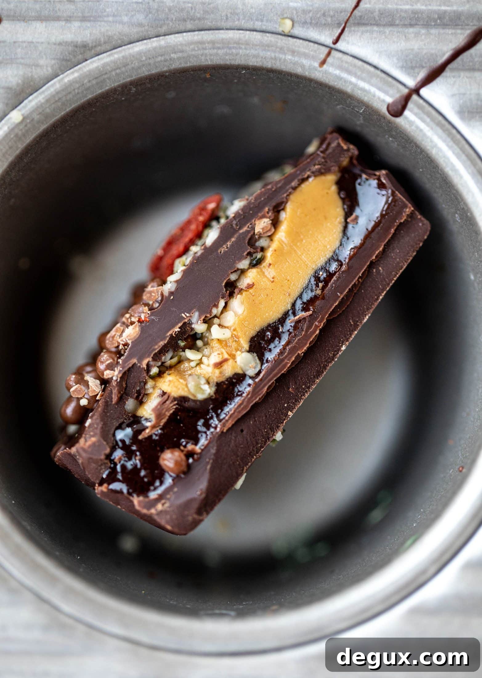 Superfood Jam & Peanut Butter Cups Recipe for Energy Snacks 8 These peanut butter and jelly cups are the best homemade treat ever! Use your favorite jam and add a sprinkle of chia and hemp hearts. So good!