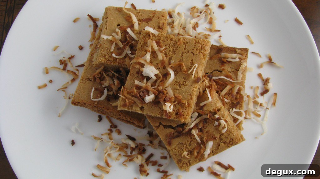 Coconut cream blondies Coconut cream blondies