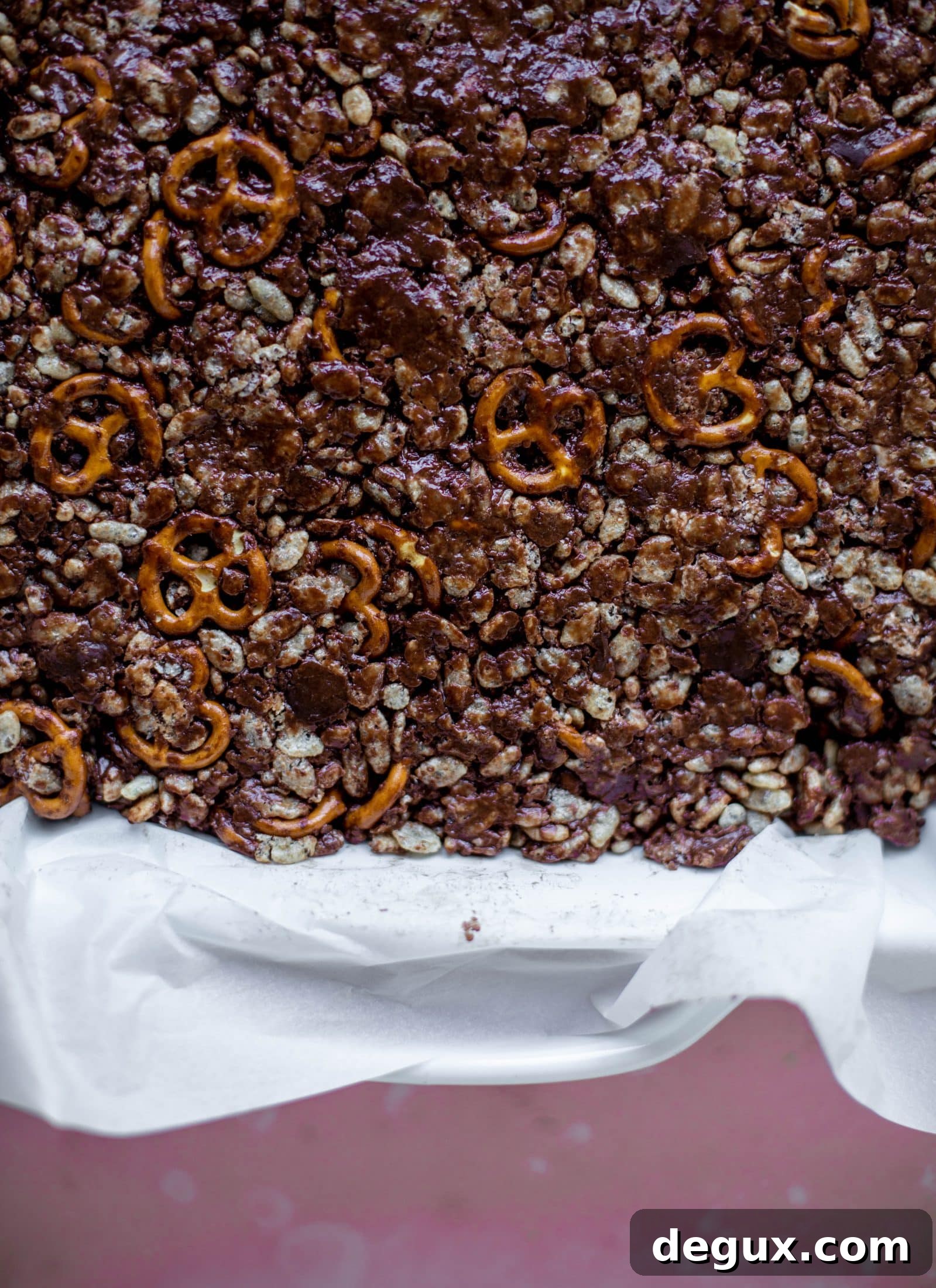 salted rice krispie chocolate bars