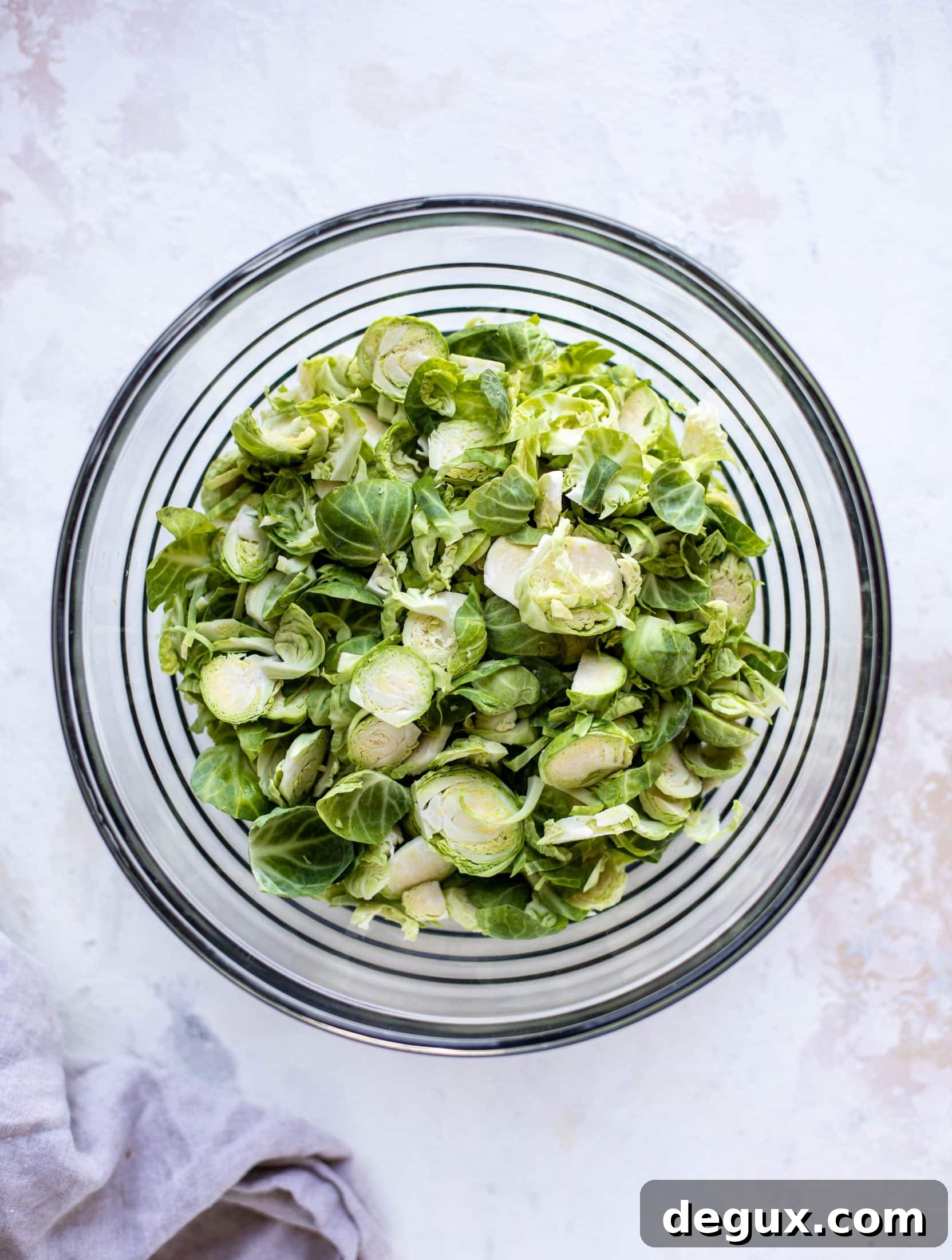 Crispy Brussels Sprout Salad with Brown Butter Vinaigrette 3 shredded brussels sprouts