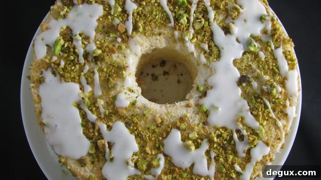 Lime angel food cake