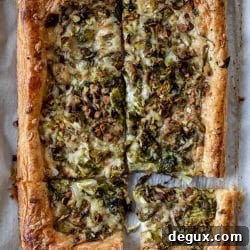 Brussels Sprout, Fontina & Pistachio Puff Pastry Tart 7 img 61869 6