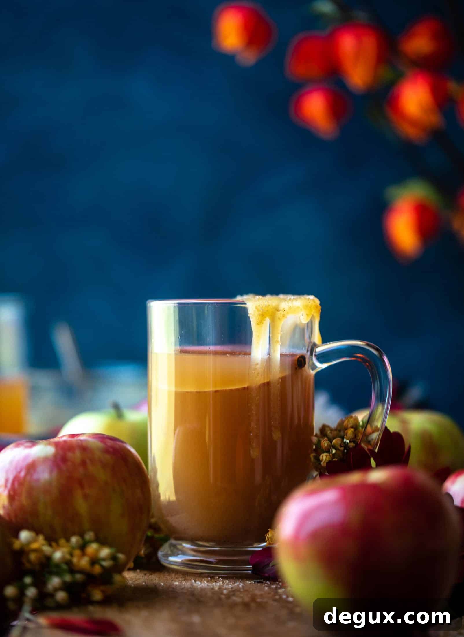 This homemade apple cider is made with honeycrisp apples, spices and vanilla. It's incredible served hot or cold, especially with a pour of bourbon!