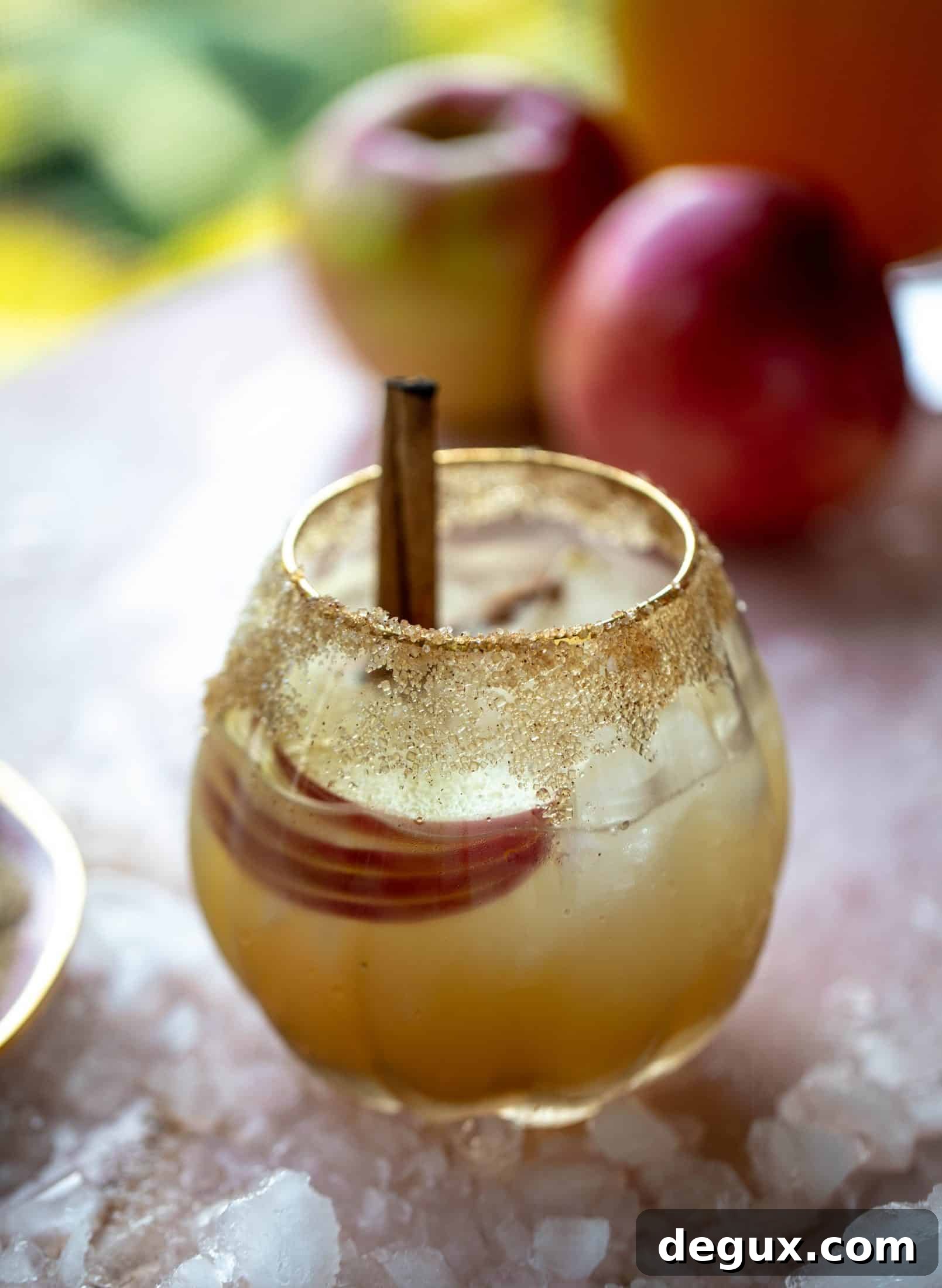 Smoky Mezcal Cider Margarita Recipe for Fall Cocktails 6 This apple cider mezcal margarita is a delicious, smoky cocktail for fall! It's warming and refreshing and delicious all at once. Cheers!