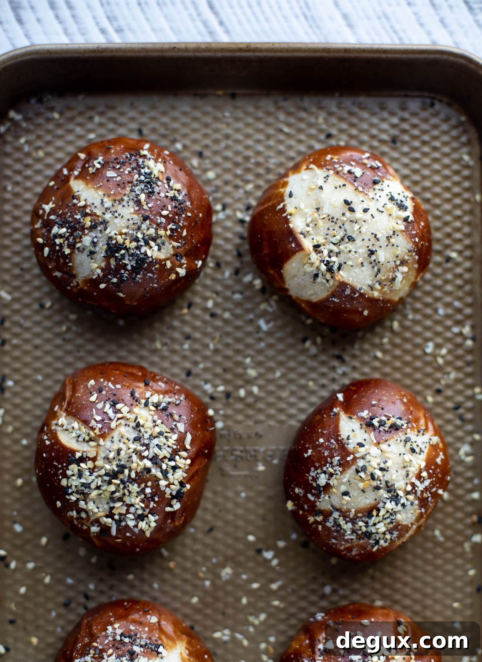 Pumpkin Beer Brisket Melts on Pretzel Rolls 4 everything pretzel buns