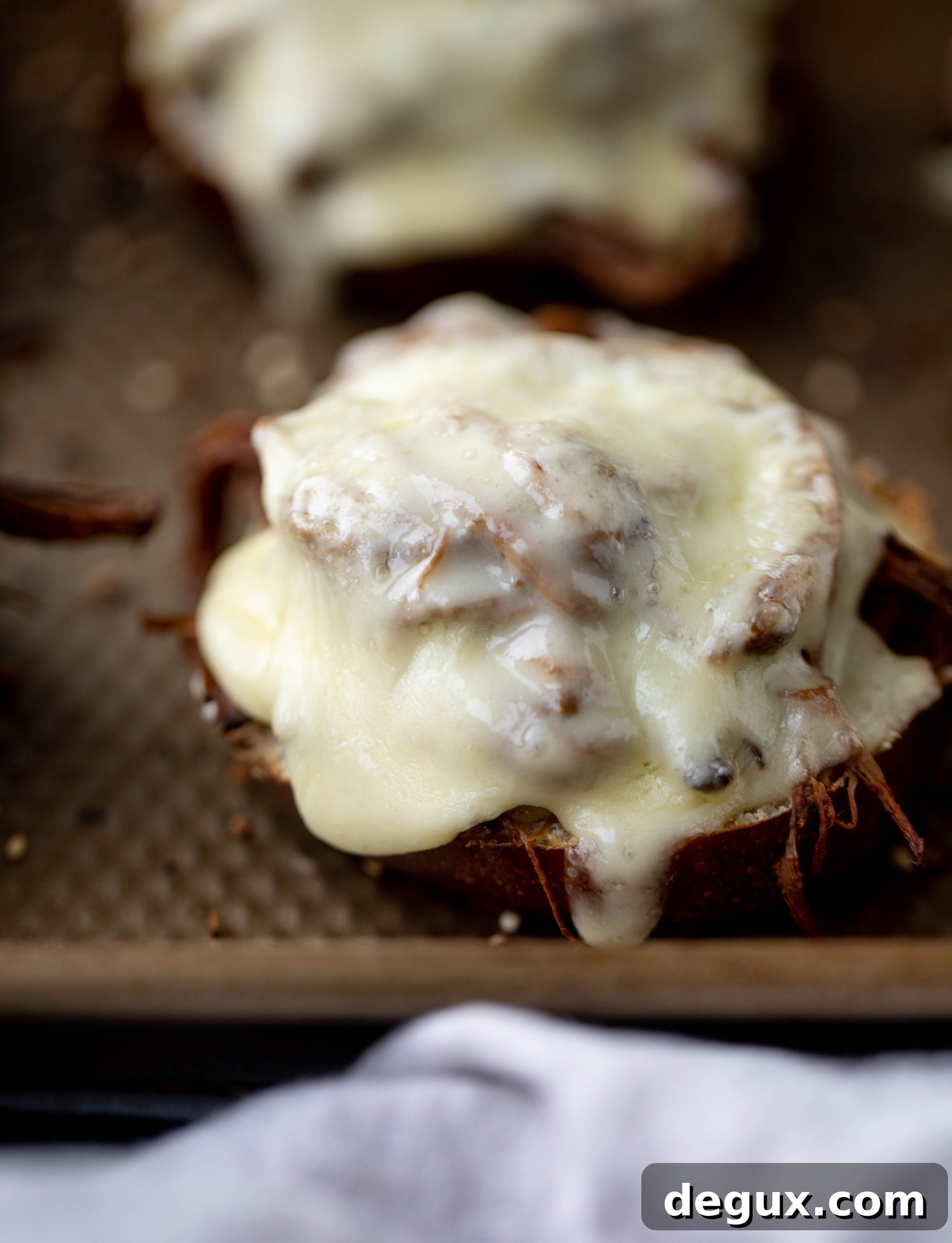 Pumpkin Beer Brisket Melts on Pretzel Rolls 6 This pumpkin beer brisket melts are smothered in havarti cheese and served on everything pretzel rolls. They are ridiculously delicious!