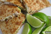 Crab and Avocado Quesadillas with Cilantro-Lime Dip