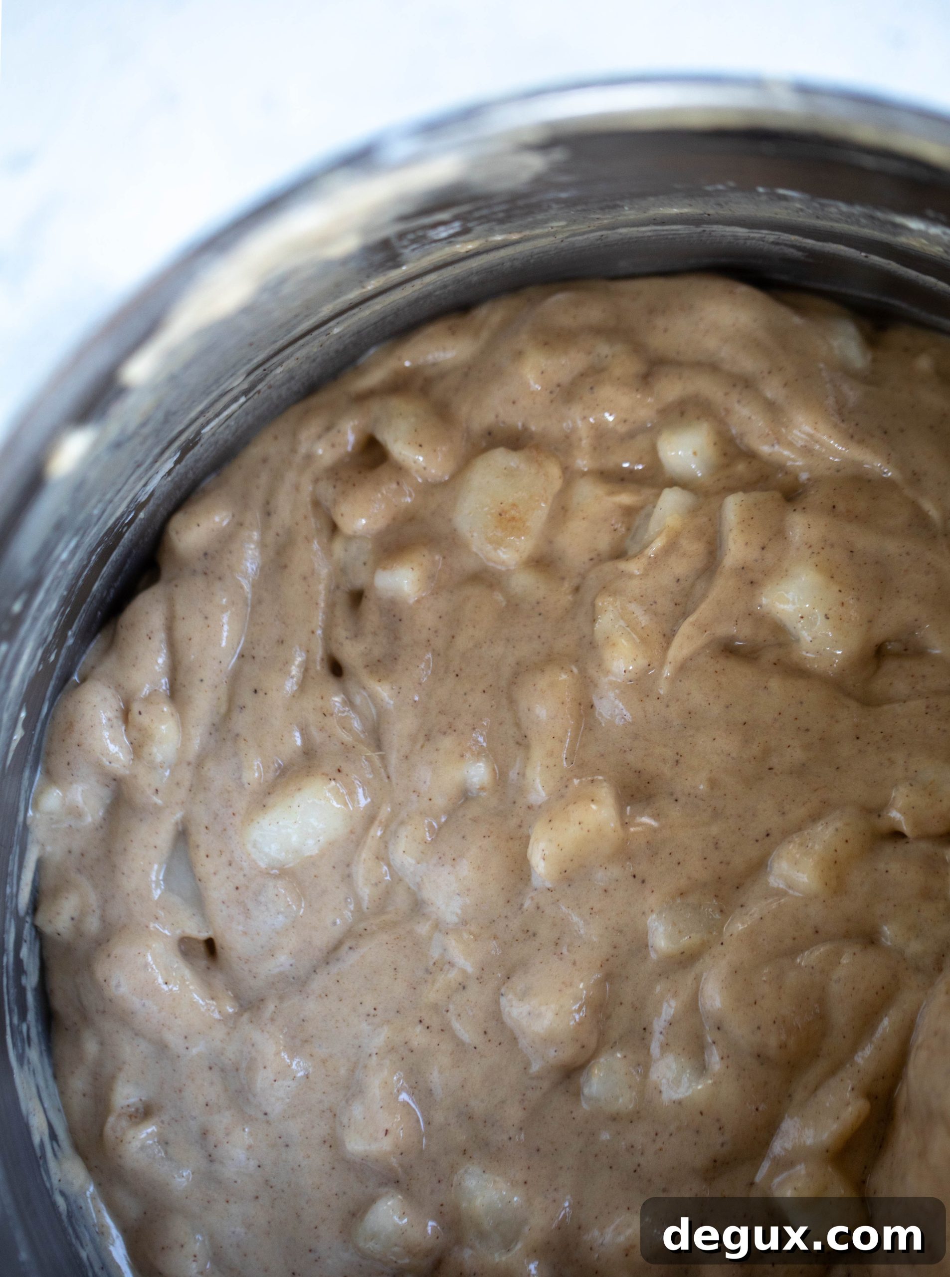 Greek Yogurt Pear Coffee Cake Recipe for Moist Homemade Loaf 5 coffee cake batter