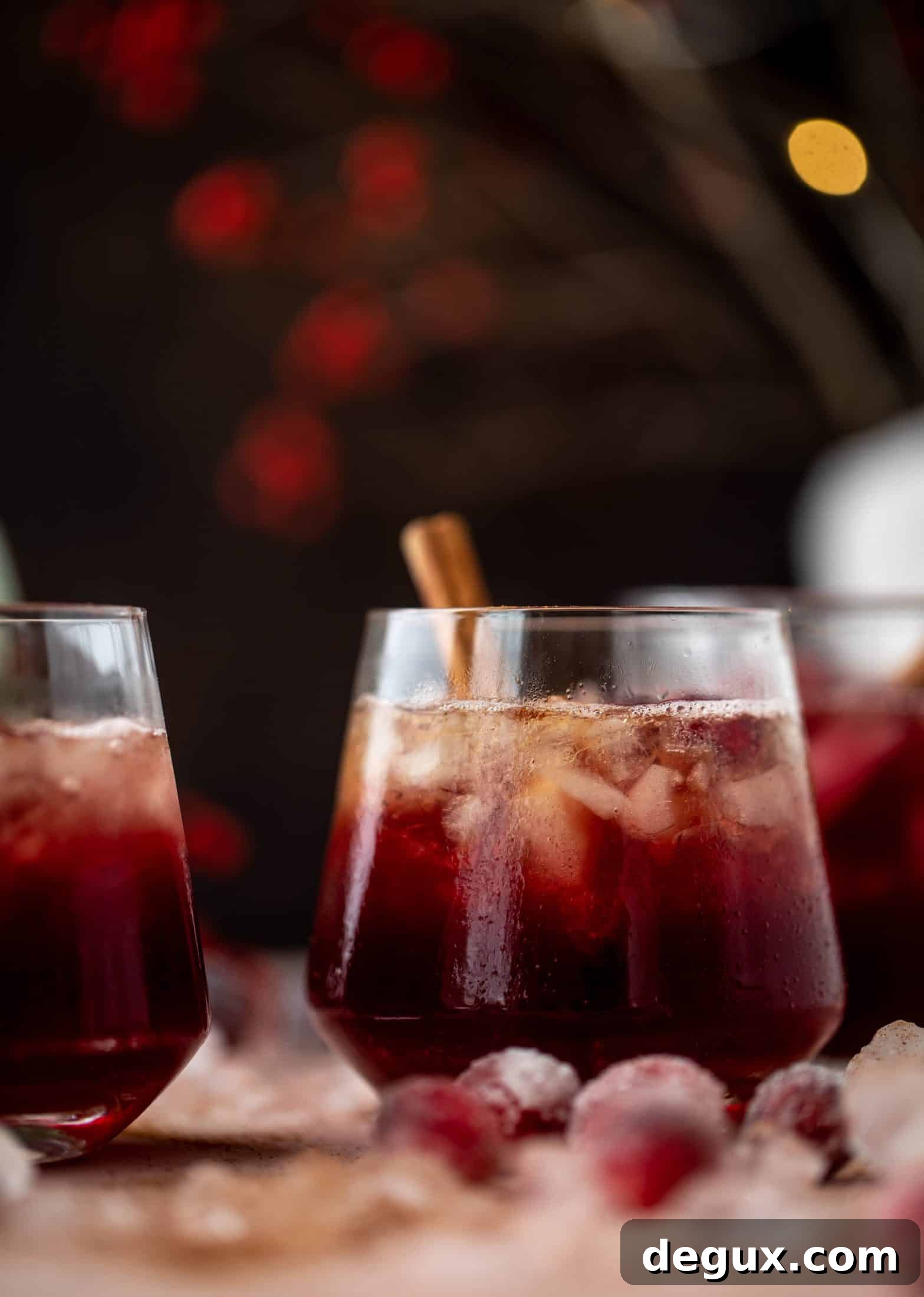 Cranberry Cobbler Smash Cocktail Recipe 8 This cranberry cobbler smash is perfect for the holiday season! Bourbon, cinnamon simple syrup and cranberry juice - it's spiced and warming and wonderful.