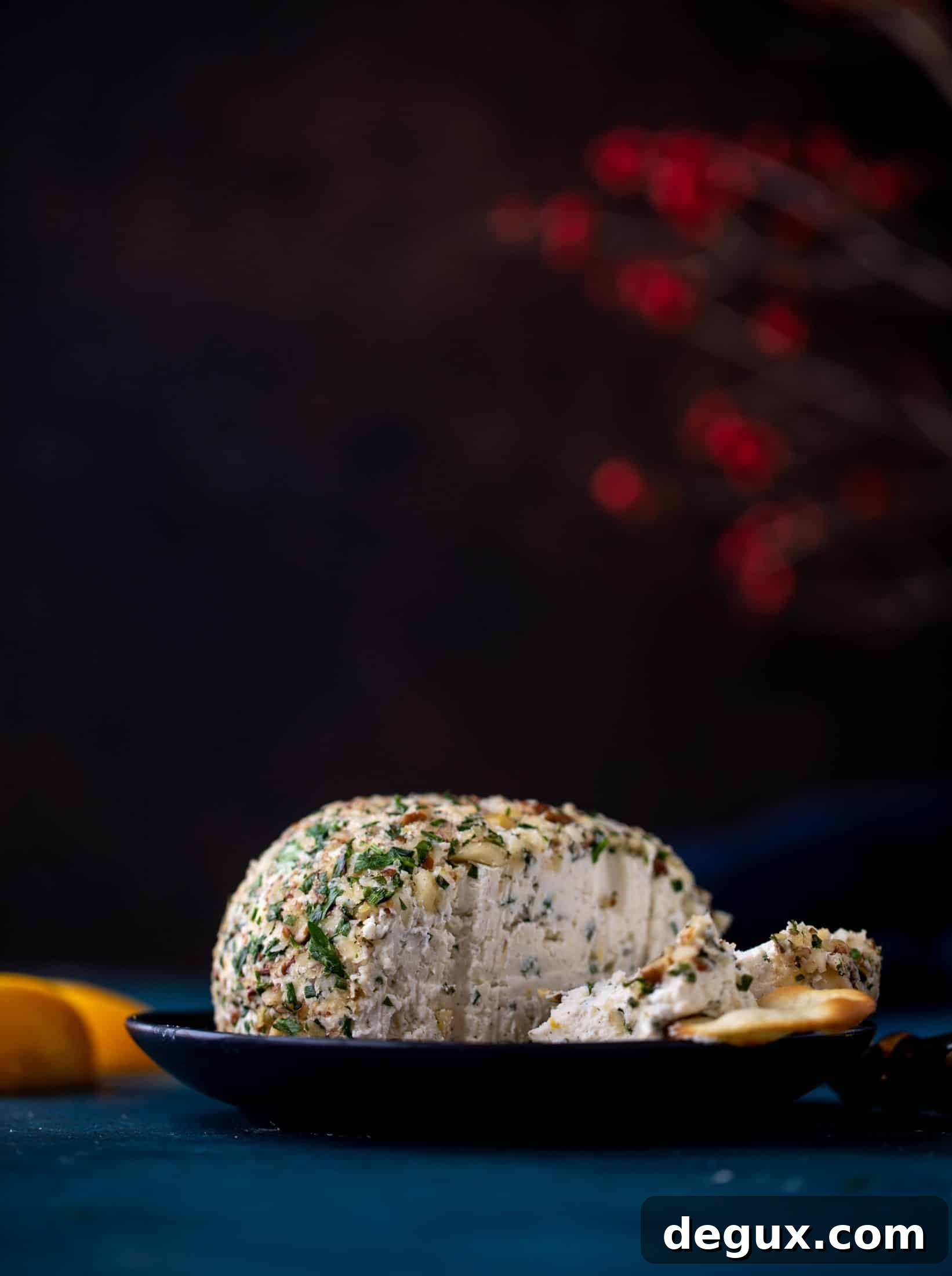 Spiced Orange, Sage & Macadamia Cheeseball Recipe 8 This macadamia nut cheeseball is flavored with fresh orange, spices, crispy sage and pecorino cheese. It's the perfect make-ahead snack!