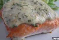 Crispy Asiago-Baked Salmon Recipe with Lemon and Herbs
