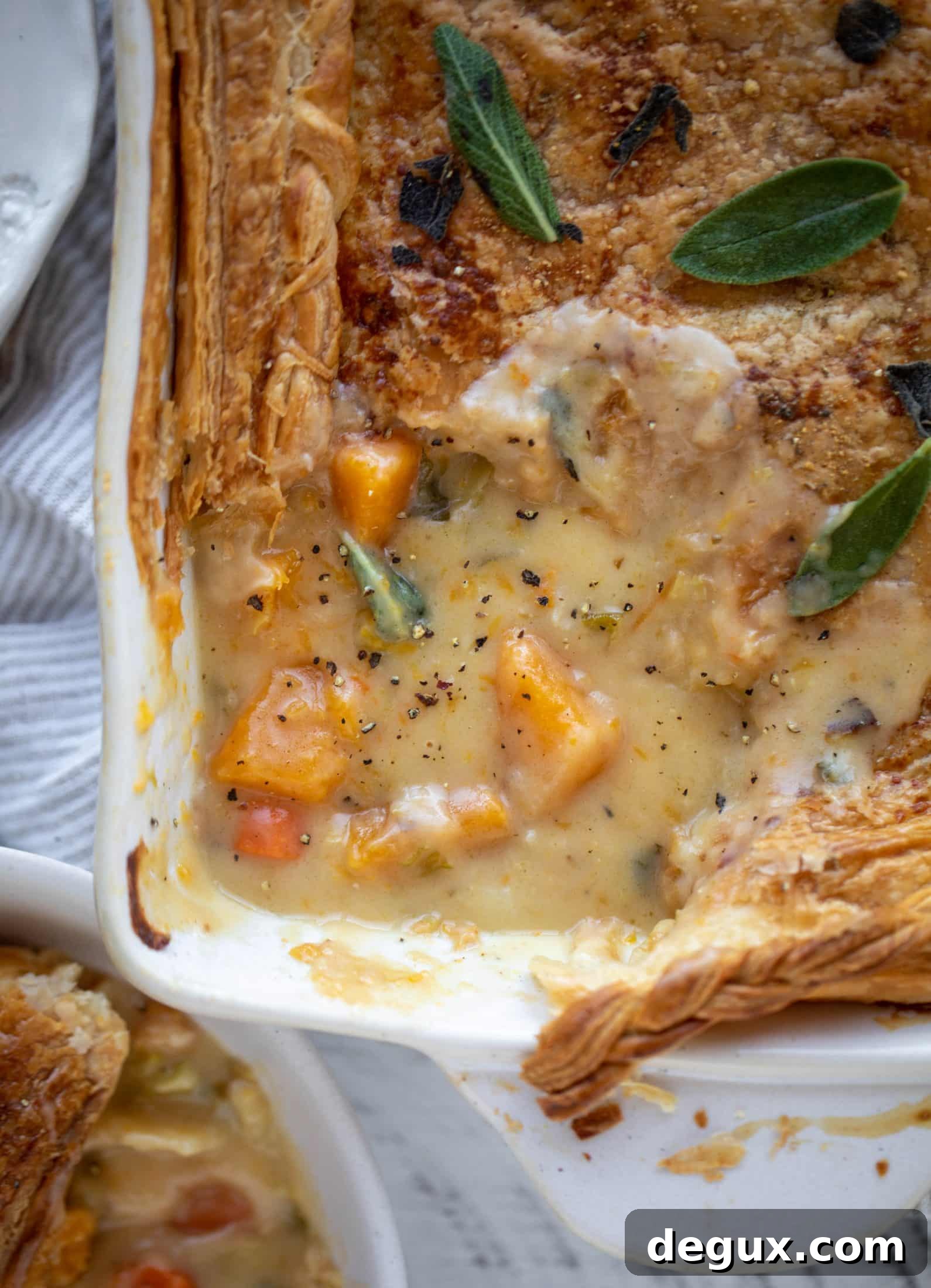 Butternut squash pot pie