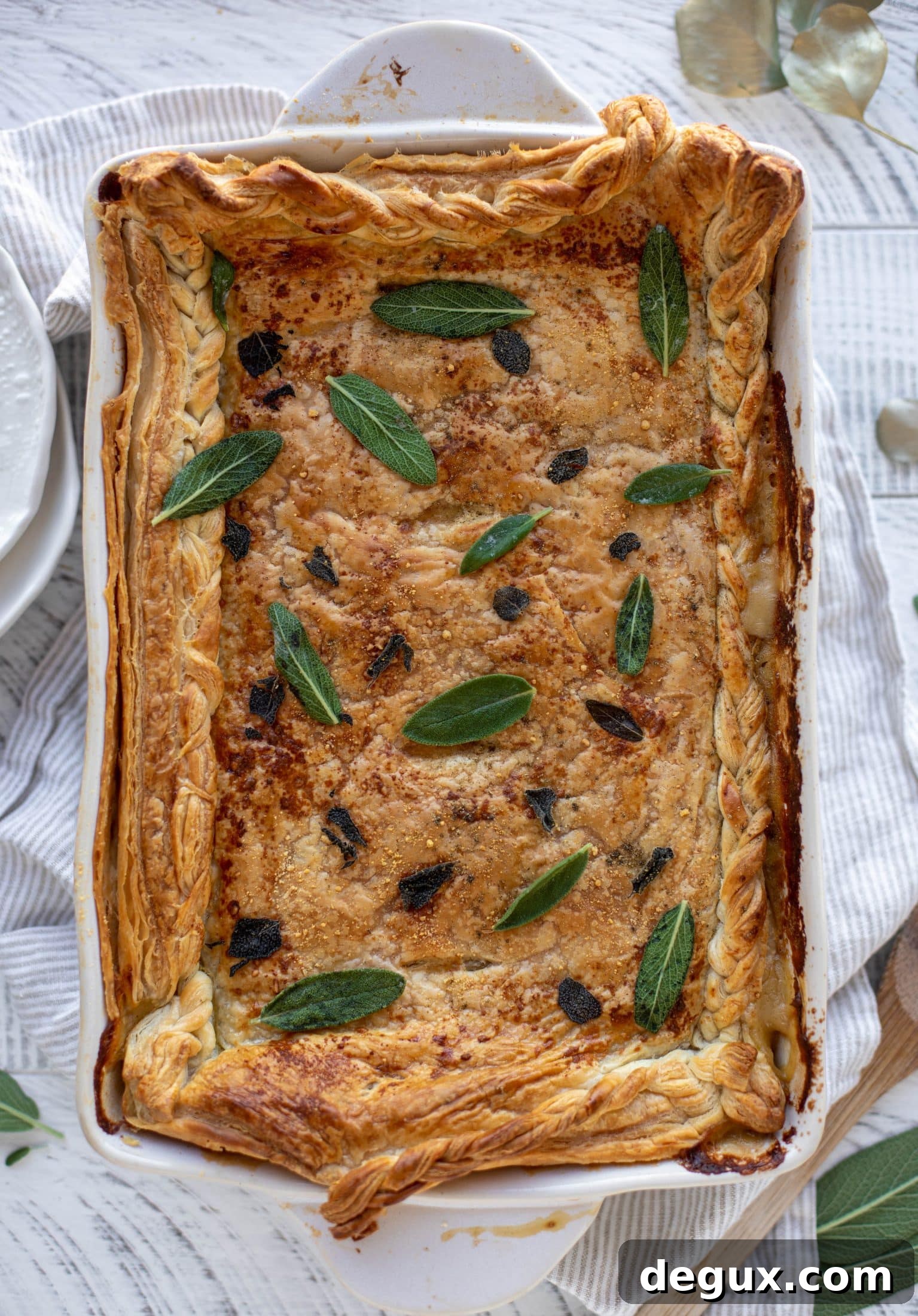 Puff pastry topping