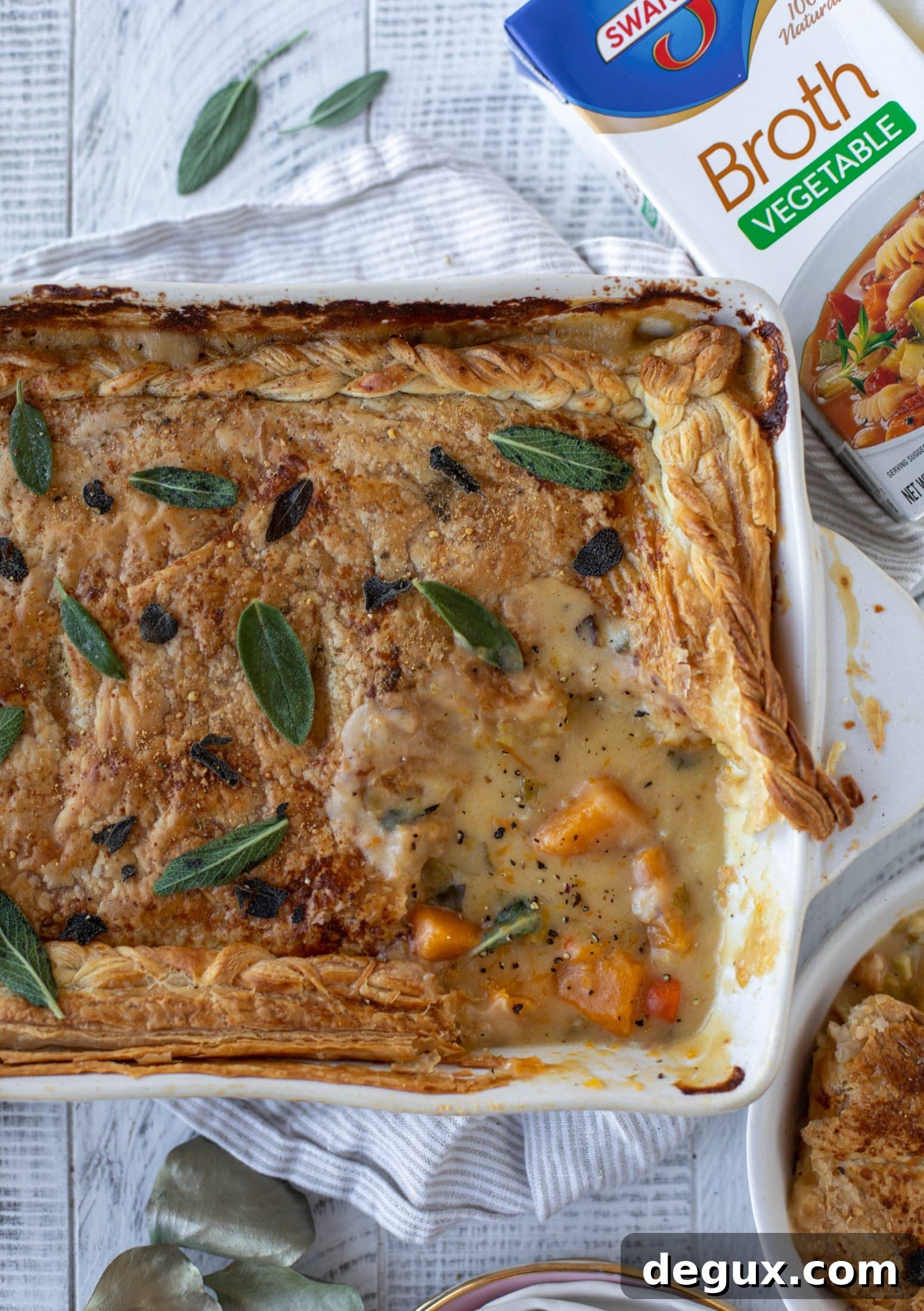 Topped pot pie