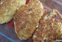 Chicken Parmesan with Lighter Crispy Breaded Chicken