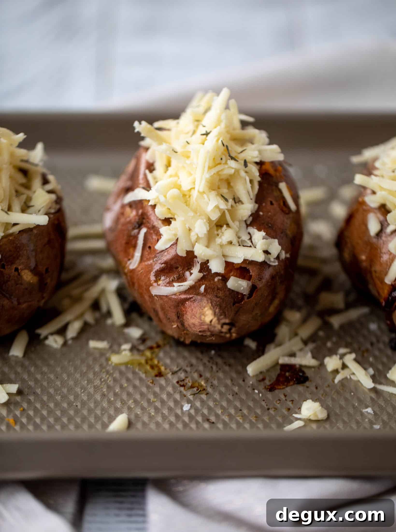 French Onion Stuffed Sweet Potatoes with Thyme Breadcrumb Crunch 4 gruyere stuffed sweet potatoes