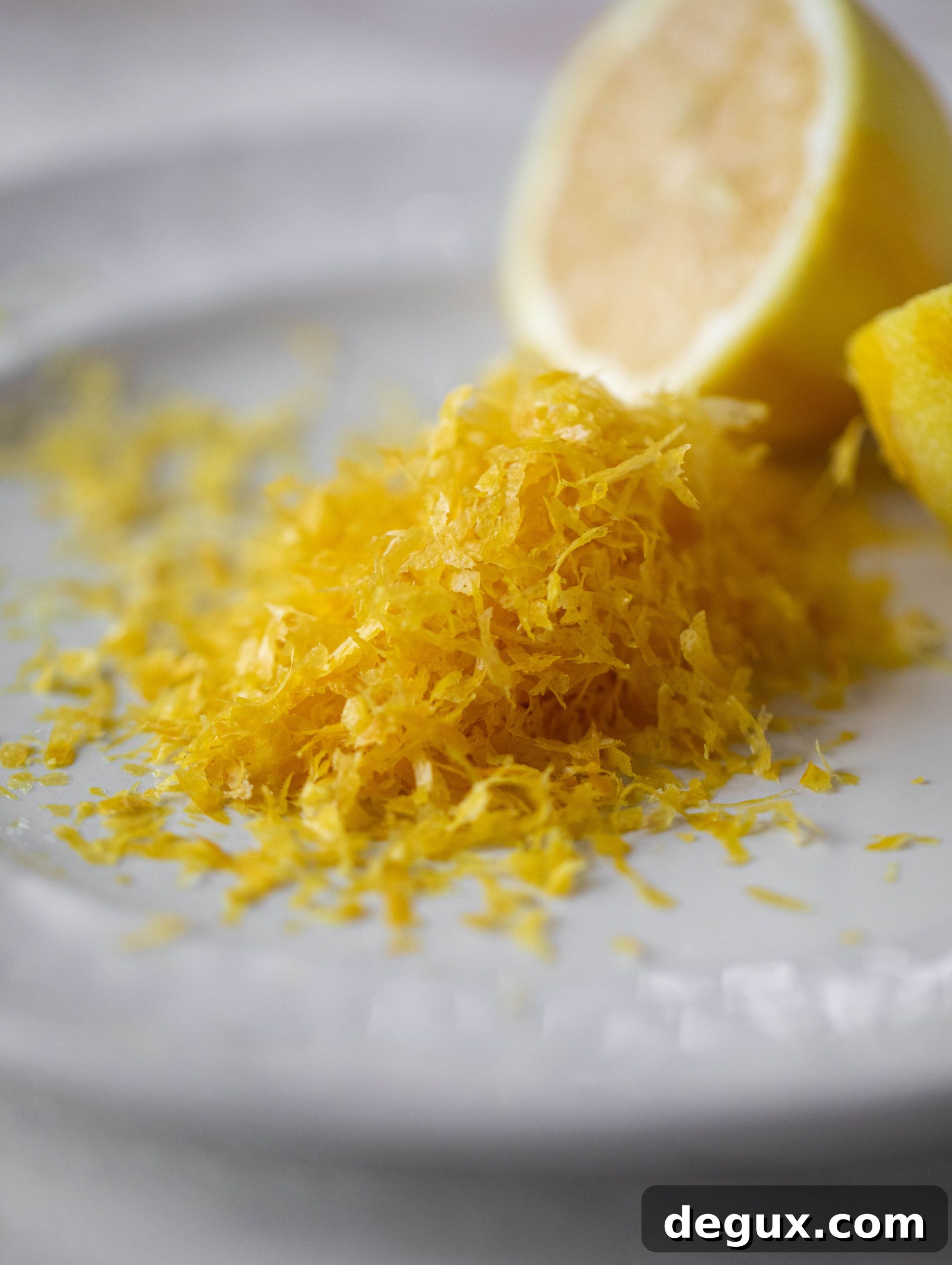 fresh lemon zest