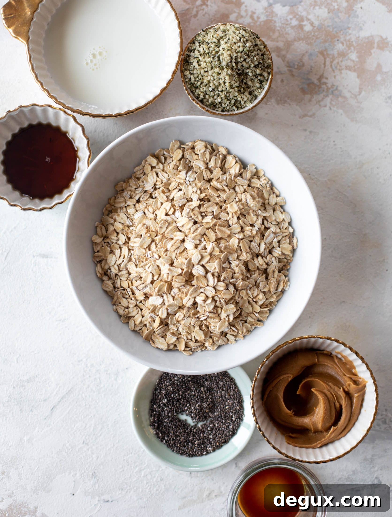 peanut butter overnight oats ingredients