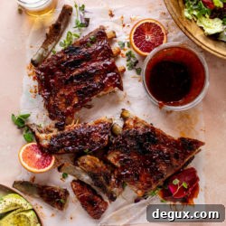Smoky Blood Orange BBQ Ribs with Avocado Butter Greens 10 img 63731 10