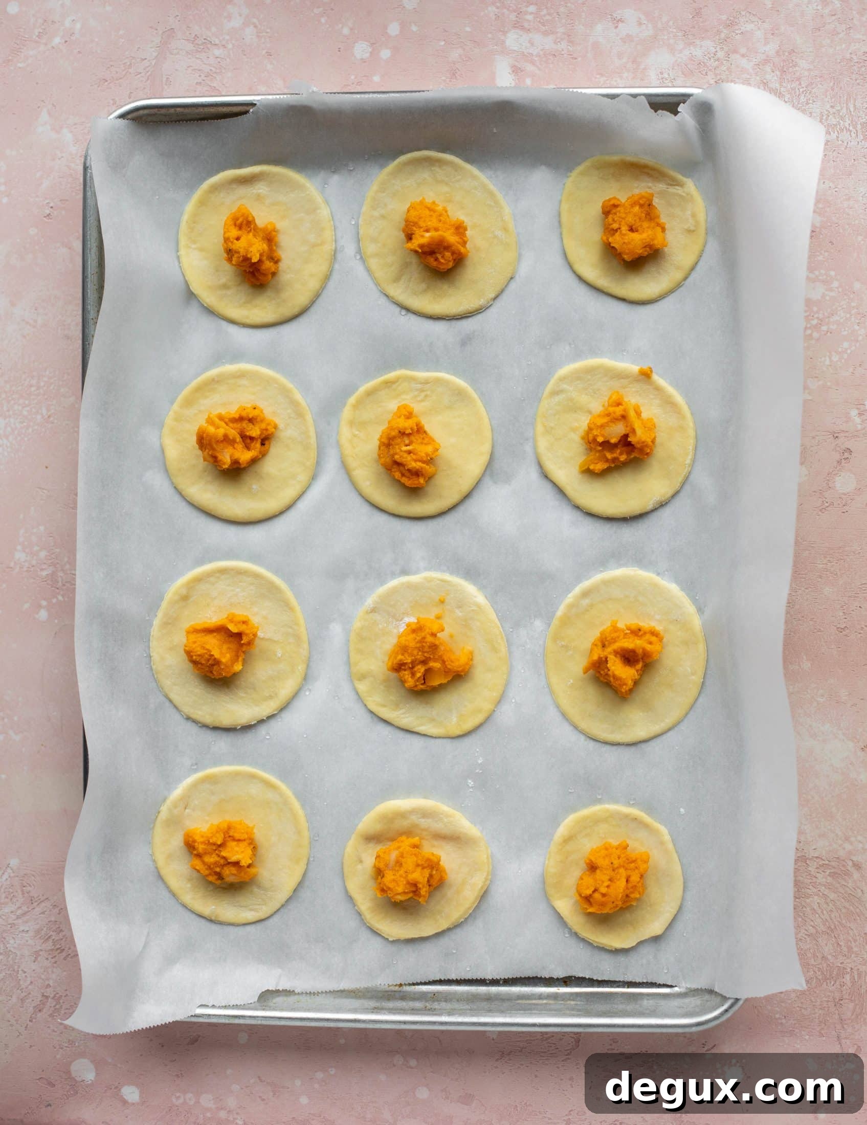 Sweet Potato and Fontina Pierogies with Brown Butter Sauce 5 The most delicious sweet potato pierogi recipe! Roasted sweet potato and fontina cheese in pillowy dough. Make sure to serve with brown butter!