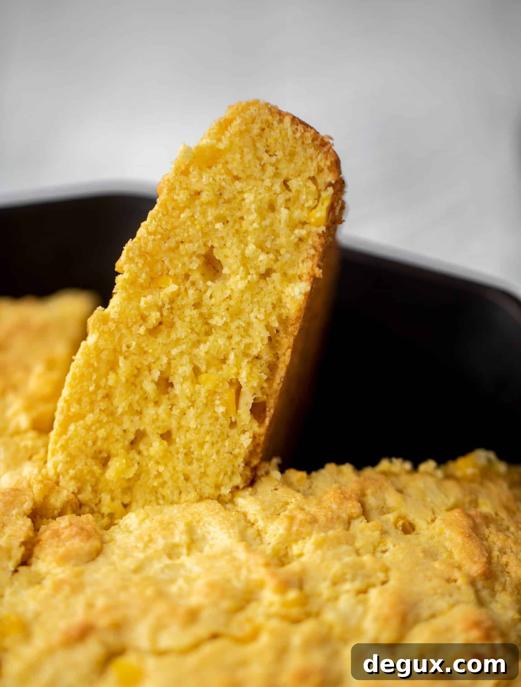 This skillet cornbread is so fluffy and delicious! Serve it hot from the oven with chipotle honey butter. It makes a great appetizer or side dish.