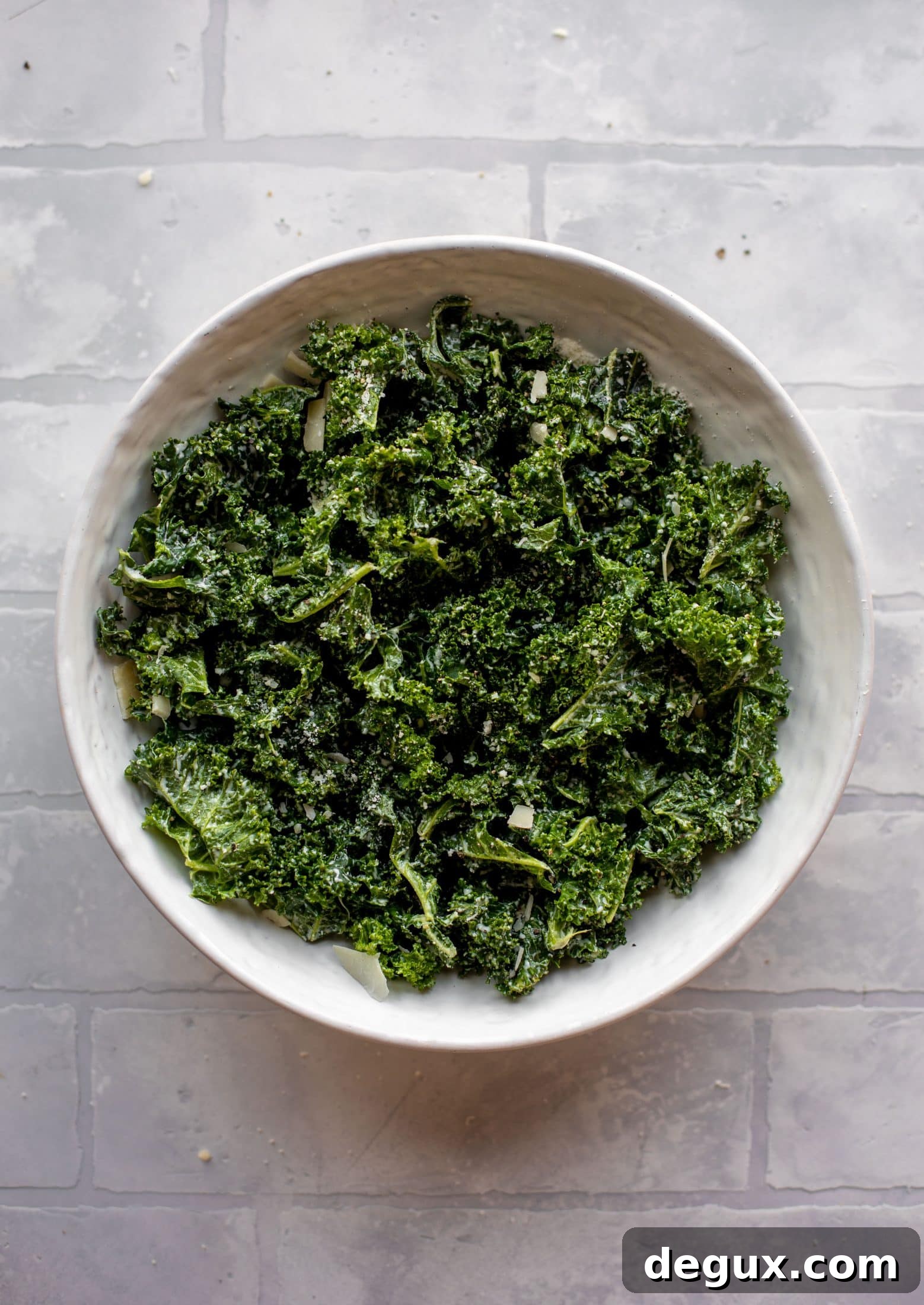 massaged kale caesar salad