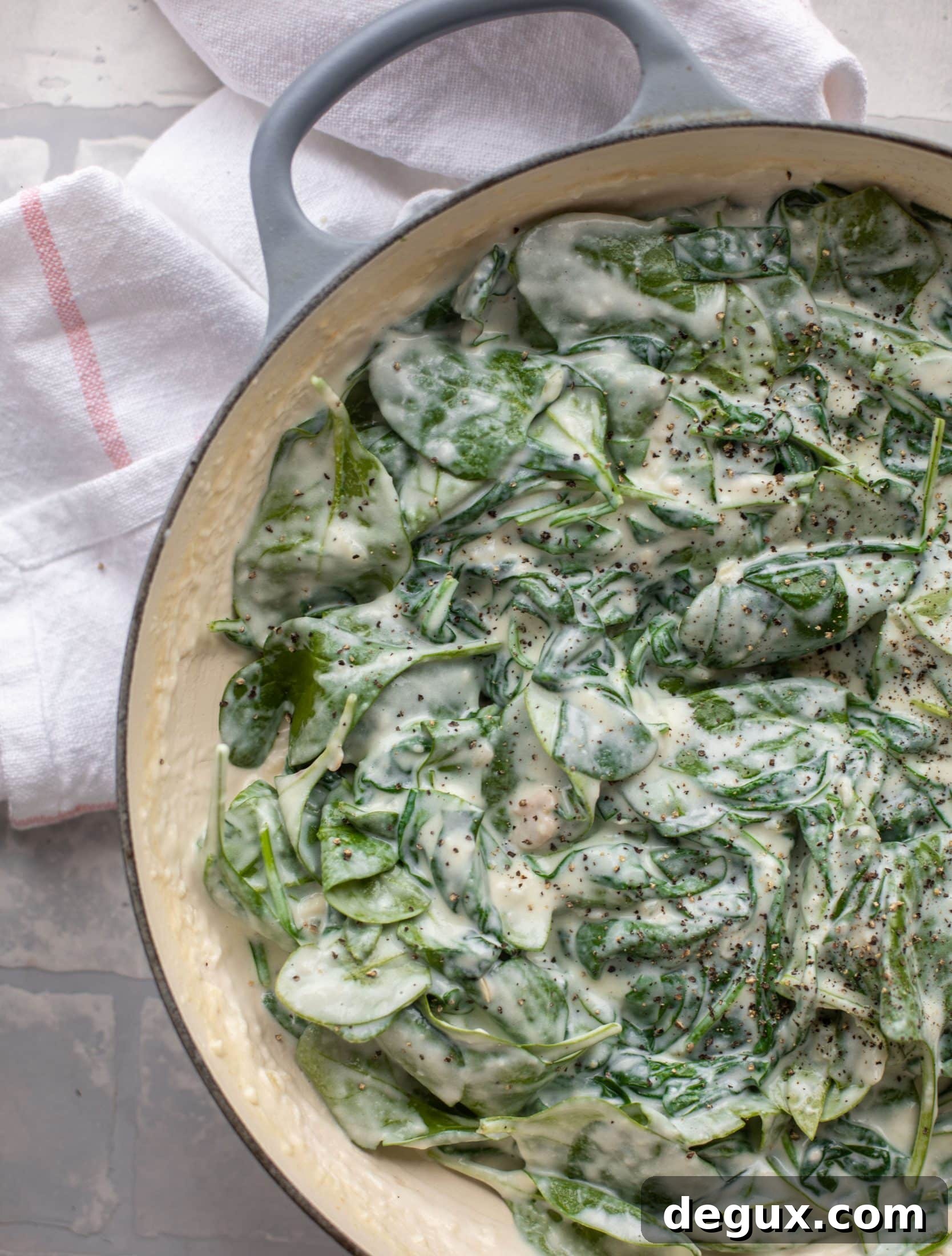 creamed spinach