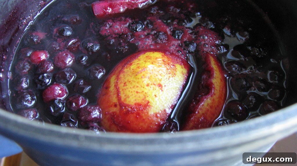 Blueberry soup Blueberry soup in a bowl